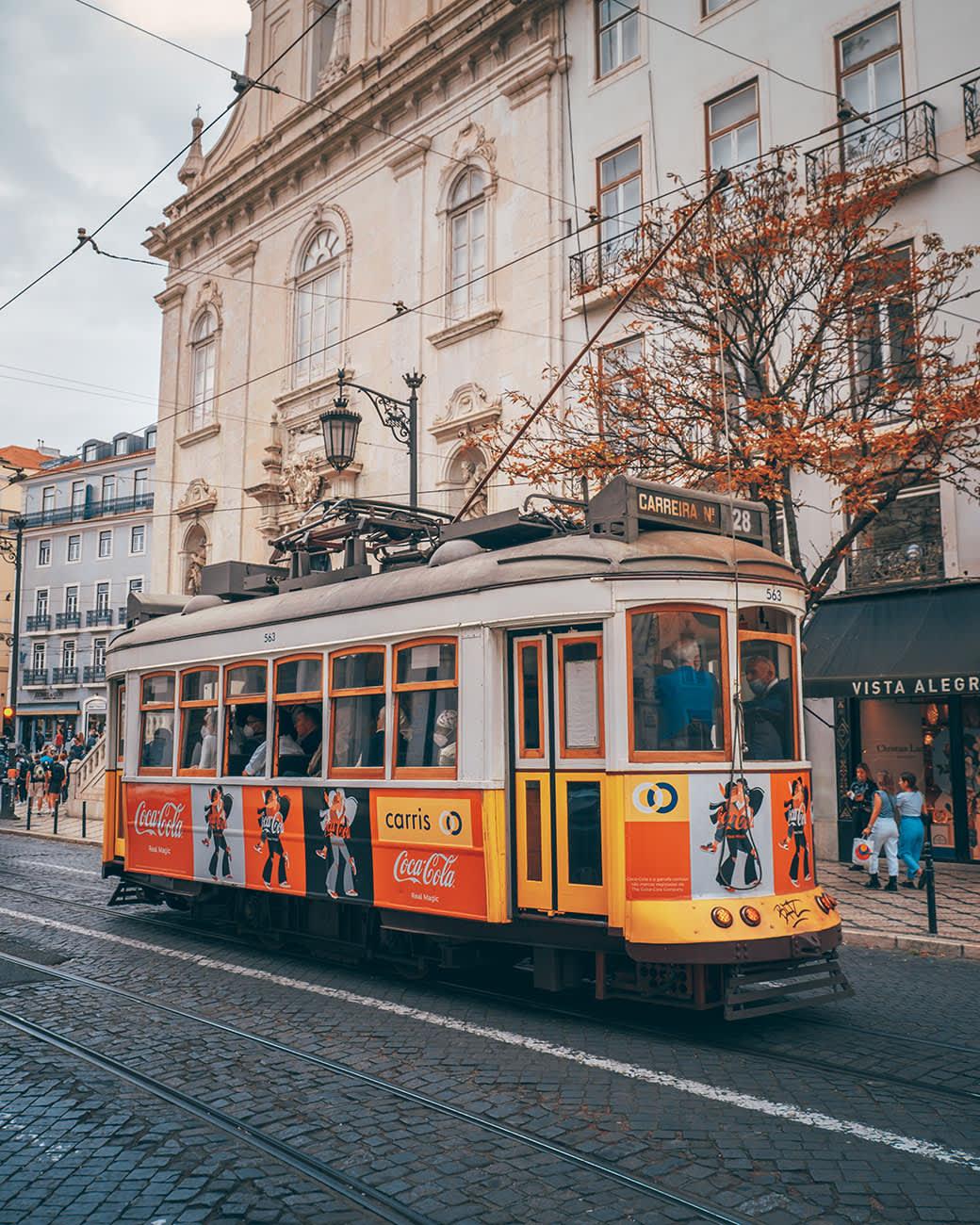 Tram 28 around Lisbon